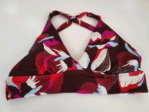 Athleta Plunge Bikini Top A-C Cup Floral Print Large - Picture 1 of 4