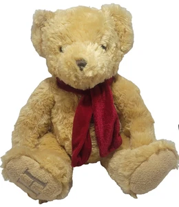 Henry Bear Teddy Bear with Red Scarf Cuddly 12" Plush Soft Toy Bear wh smiths - Picture 1 of 21