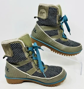 Sorel Tivoli II Damen-Winterschnürstiefel grün türkis wasserdicht 6 US NL2092-213 - Bild 1 von 9