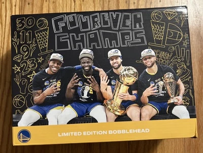 Golden State Warriors Fourever Forever Champs Curry Klay Draymond Bobblehead SGA - Image 1 of 3