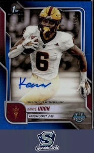 2025 Bowman Chrome #BCA-KUD Kanye Udoh Autographs Blue Refractor #/150 - Bild 1 von 2