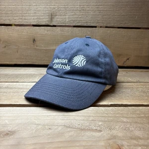 Gorra de trabajo vintage Johnson Controls HVAC azul envejecido con tirantes - Imagen 1 de 8