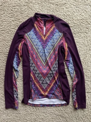prAna Quarter Zip Athletic Top- Long Sleeve- Women’s Medium- Excellent Preowned - Image 1 of 4