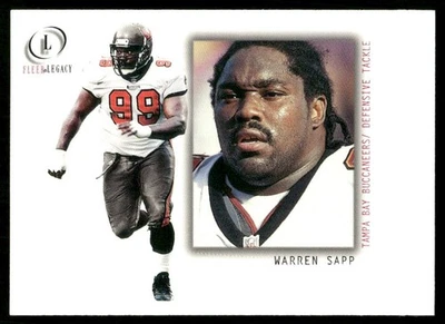2001 Fleer Legacy Warren Sapp Tampa Bay Buccaneers #41 - Image 1 of 2