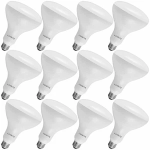 Luxrite BR40 LED Flood Light Bulb 85W Equiv. Dimmable 3000K 1100lm E26 12-Pack - Picture 1 of 8