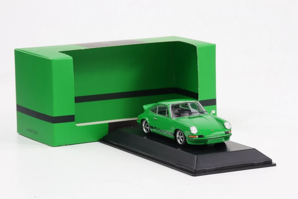 1:43 Spark Porsche 911 Carrera RS 2.7 1973 Vipergreen WAP Dealer Resin - Immagine 1 di 4