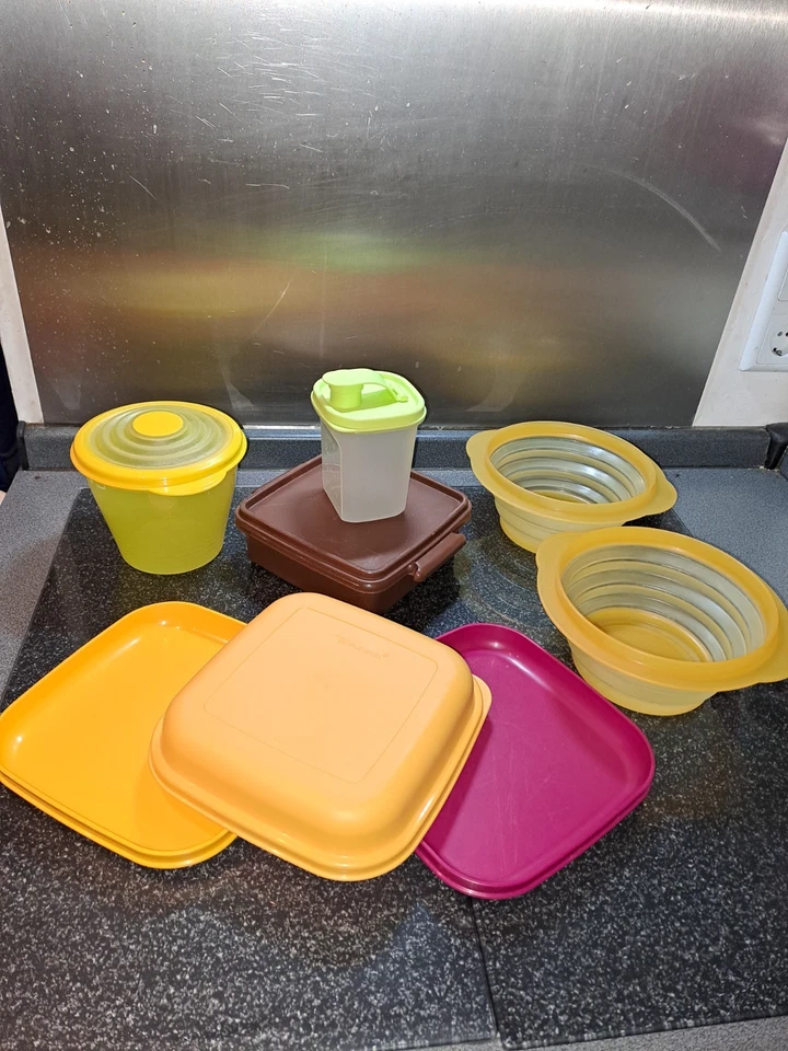 Tupperware Konvolut, Campingset, Faltschüsseln, Picknickteller 2 X  - Bild 1 von 1