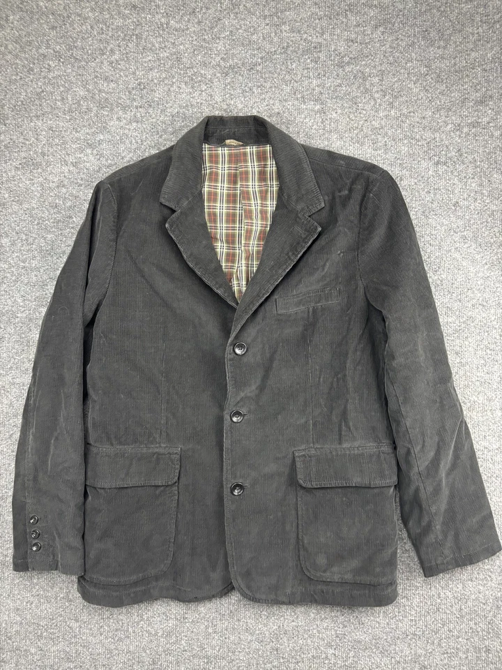 Chaqueta Blazer Eddie Bauer Para Hombres 44 Pana Forrada a Cuadros Clásica Bolsillo Informal Foto 1 de 4