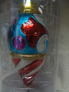 JIM SHORE 2012 NUOVO GRANDE VETRO ORNAMENTO NATALE - Foto 1 di 3