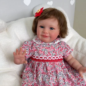 24in Lifelike Finished Reborn Baby Doll Girl Toddler Cuddly Body Handmade Dolls - Picture 1 of 5
