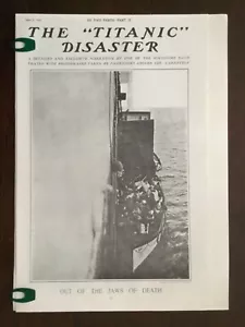 EL DESASTRE TITÁNICO CON SOBREVIVIENTES FOTOS: 27 DE ABRIL DE 1912 (8 páginas) *Repro* - Imagen 1 de 12