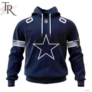 Dallas Cowboys 2024 Personalized Name And Number Hoodie Fan Made S5XL Unisex - Picture 1 of 4