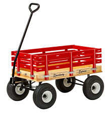 HEAVY DUTY CHILDREN'S WAGON - 10" Tires 800lb Capacity RED GREEN PINK BLUE USA