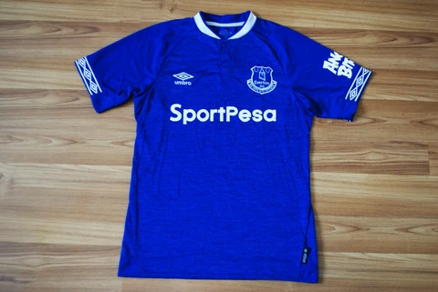 2018/2019 EVERTON FC HOME FOOTBALL SHIRT JERSEY UMBRO MEN'S SIZE SMALL BLUE Cover