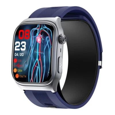 2.06" Luftpumpe Airbag True Blutsauerstoffdruck ECG Smartwatch Bluetooth-Anruf - Bild 1 von 4