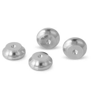 PrecisionGeek UNIQUE 4x XLARGE Aluminium Speaker Spike Pads shoes feet 5Radius - Zdjęcie 1 z 1