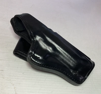 Don Hume H738 No. Coldre de couro preto destro 26B - Imagem 1 de 4