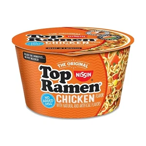  Nissin Chicken Flavor Ramen Noodle Soup  Bowl (PACK OF 6) BEST DEAL - Picture 1 of 7