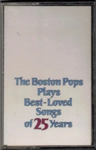 THE BOSTON POPS PLAYS BEST-LOVED SONGS OF 25 YEARS-GREAT MUSIC-CASSETTE-1986 - Picture 1 of 4