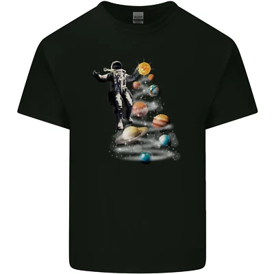 Planets Christmas Tree Space Astronaut Xmas Kids T-Shirt Childrens - Image 1 of 2