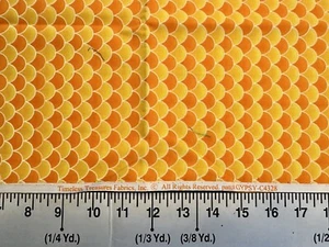 Timeless Treasures Fabrics pattern # GYPSY - C4328 orange and yellow scales - Picture 1 of 3