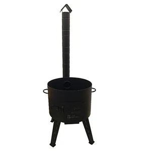 Utschak fü Kasan 10 L Stahl Ø 36cm Feuerofen mit Schornstein - Bild 1 von 5