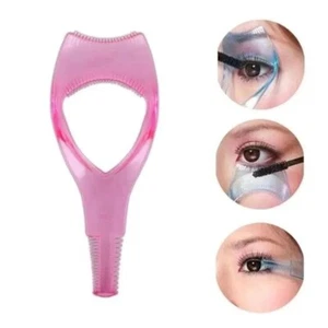 Modello Ciglia Mascara Protezione 3 in 1 Curler Applicatore Pettine Pennello Strumento Cosmetico - Foto 1 di 3