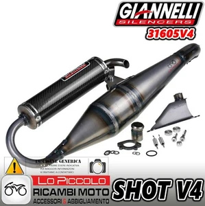 31605V4 Exhaust GIANNELLI Approved SHOT V4 APRILIA SR 50 R 2005 2006 2007 2008 - Picture 1 of 1