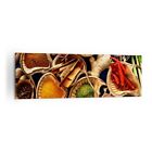 Canvas Print 160x50cm Wall Art Picture kitchen food herbs spices Framed Artwork
