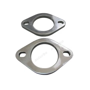 2 BOLT 2.5" MILD STEEL FLANGE ADAPTER FOR TURBO DOWNPIPE EXHAUST TEST PIPE 2pc - Imagen 1 de 1