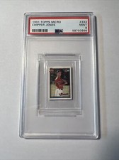 1991 Topps Micro #333 Chipper Jones PSA 9 (MINT) NEW CENTERED IN SLAB🔥