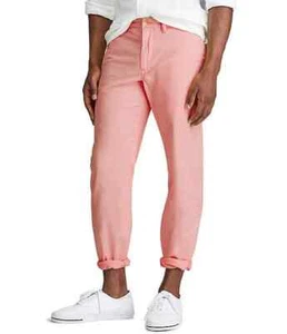 Polo Ralph Lauren Mens Stretch Straight Chino Pants in Pink Size 34W 32L - Picture 1 of 4