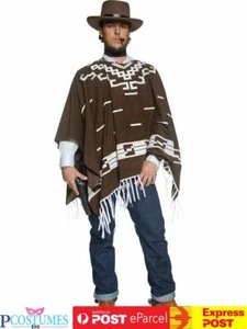 Mens Authentic Western Wandering Gunman Wild West Western Cowboy Costume - Picture 1 of 3
