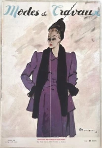 Modes et Travaux n° 549 Février 1946 revue couture tricot mode Femme La Mariée - Imagen 1 de 4