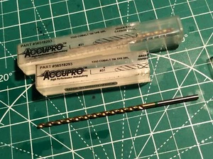 2 Stück Accupro 135D Cobalt TiN TPR Bohrer #31 56518293 Neu (457) - Bild 1 von 5