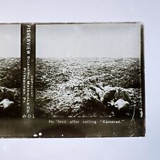 FISHERVIEW Glass WWI STEREOGRAPH Card Stereoview PLATE - Photograph Slide W-D-1