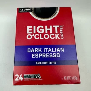 Eight O'Clock Dark Italian Espresso, Keurig K-Cup Pod, Dark Roast, 24 Count - Picture 1 of 3