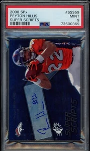 2008 UD SPx Peyton Hillis Super Scripts #SSS59 (Auto) (PSA 9) - Picture 1 of 1