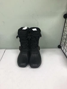 Sperry Women's Saltwater Tall Cozy Leather Duck Boot STS97560 Black Size 7.5M - Picture 1 of 5