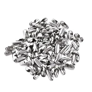 Ball Chain Connector 4mm Clasp Style Stainless Steel Link 100pcs - Picture 1 of 6