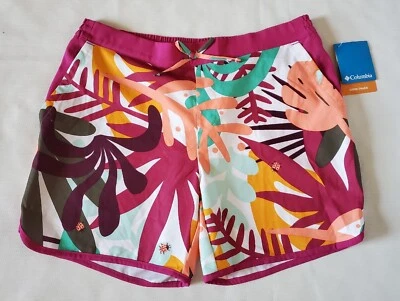 Columbia шорты девочек XL 31 x 5,5 фиолетовый тропический Omni оттенок цветной божья коровка новый - Изображение 1 из 4