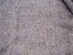 #149 BEIGE WOLLE TWEED 20" X 58" MELIERT CREMEWEISS & KAKAO MINIROCK WESTE VORNE - Bild 1 von 1
