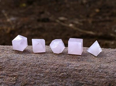 ROSE QUARTZ SACRED GEOMETRY PLATONIC SOLIDS SET, ROSE QUARTZ GEOMETRY SET
