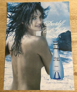 Gayle Curchiek 1996 per Davidoff Cool Water Woman - Pubblicità rivista vintage - Foto 1 di 1