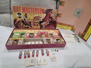 1958 Bat Masterson Brettspiel - Lowell 99,9% vollständig (MISSING THE RED DICE CUP) - Bild 1 von 14