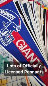 You Pick - Vintage 30x12" Official NFL, MLB, & MLS Felt Pennants Licensed Retro - Picture 1 of 32
