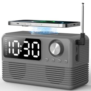 15W Fast Wireless Charger with Bluetooth Speaker and Alarm Clock Radio,4 in1 ... - Picture 1 of 6