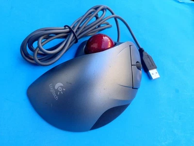 Logitech T-BB18 TrackMan Wheel Mouse USB Wired Optical Trackball Mouse, Tested! - Image 1 of 4