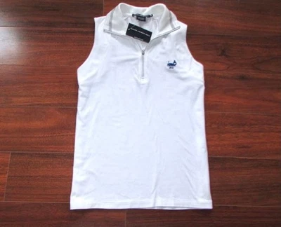 RALPH LAUREN POLO ~ New! NWTSize M ~ 1891 Silver Sparkle 1/2 ZIP Polo Shirt c32 - Image 1 of 4