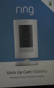 Ring Stick Up Cam Battery Wireless Outdoor/White - Picture 1 of 1
